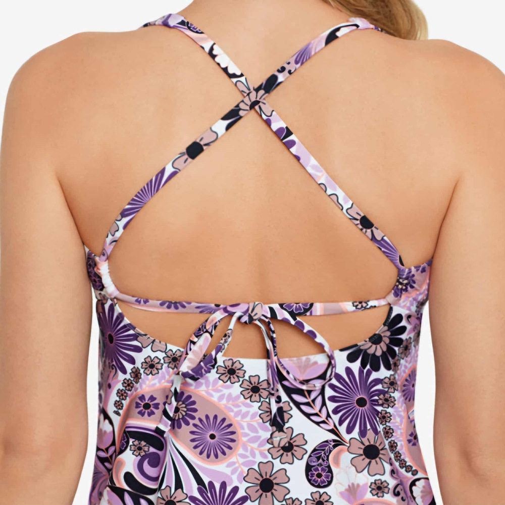 Floral Patterned Tankini Top - Picture 3 of 9